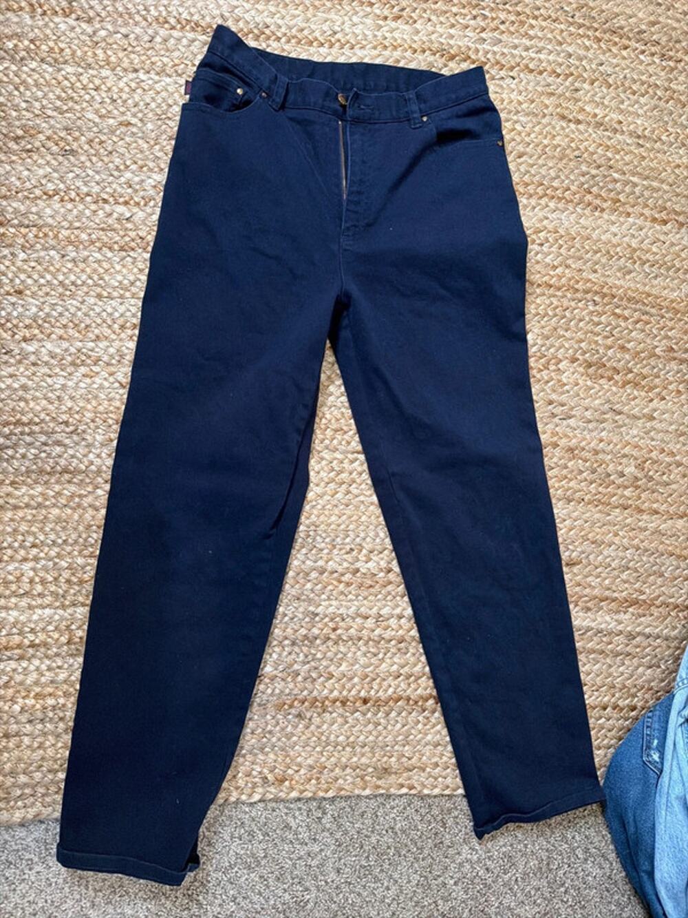 Lauren Jeans, Ralph Lauren Navy pants straight leg 8 2899